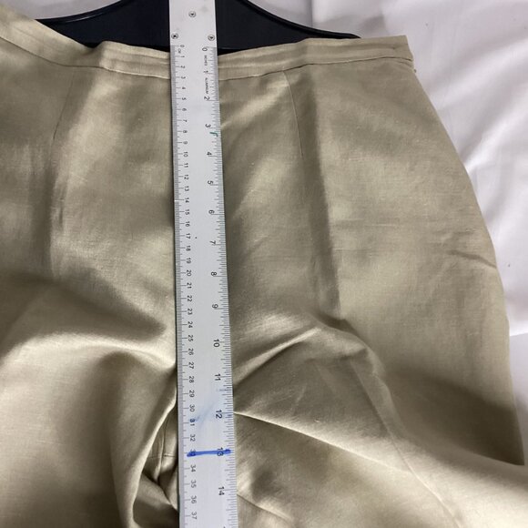 Le Suit Linen Blend Pants – Size 10 – Lined, Side Zip, Straight Leg - Picture 7 of 12